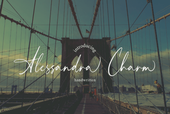 Alessandra Charm: A Script Typeface for Beautiful Editorial Design