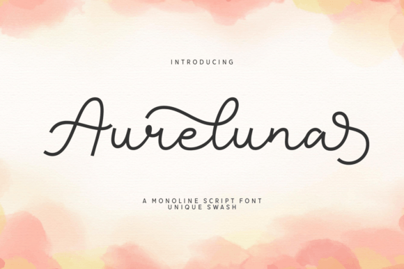 Aureluna: A Delicate Script Font with Artistic Swashes