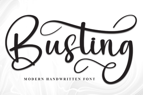 Busting Script Font Review: An Elegant Typeface for Brand Identity Work