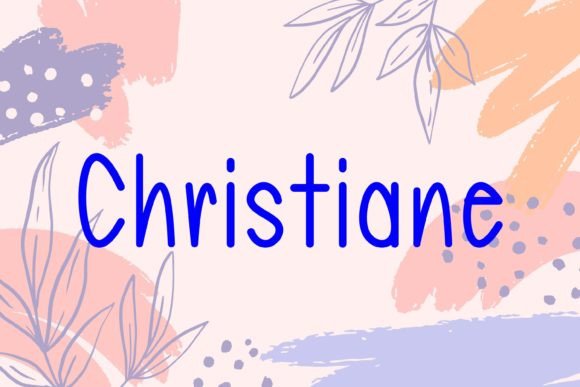 Christiane Font: A Handwritten Typeface for Crafters and Makers