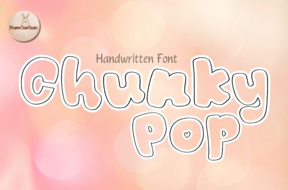 Chunky Pop Line: A Handwritten Font for Brand Identity