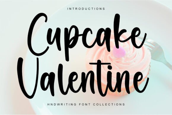 Cupcake Valentine: Handwritten Font for Editorial Charm