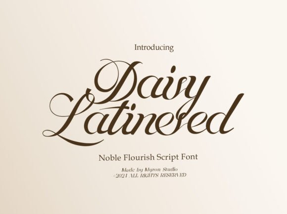 Daisy Latinesed Font for Crafters Who Want Elegant, Modern Designs