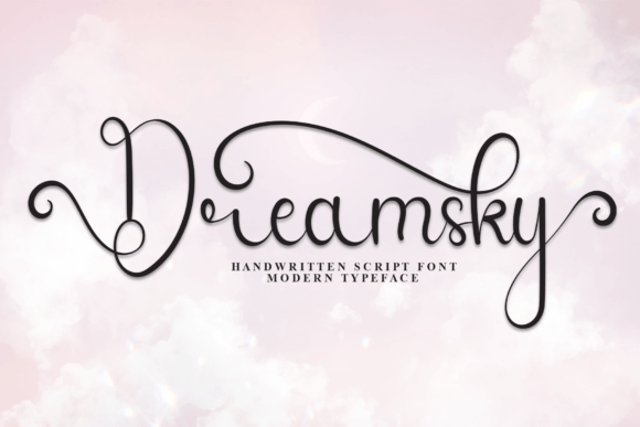 Dreamsky Font: A Handwritten Script for Crafters and Sellers