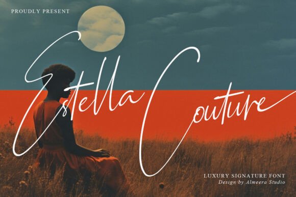 Estella Couture Font: Luxury Script for Handmade Products