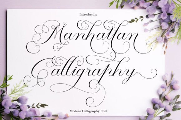 Manhattan Calligraphy Font for Modern Brand Content