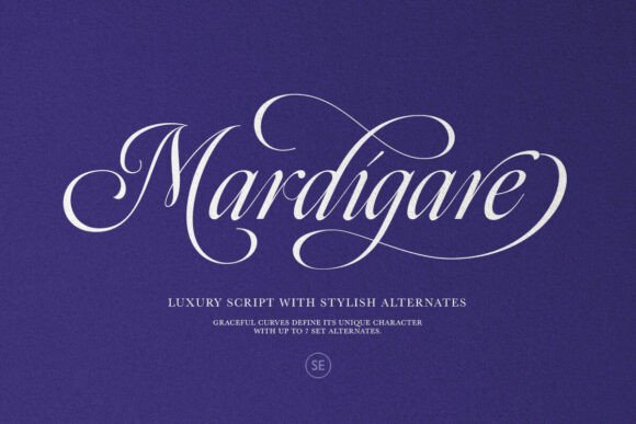 Mardigare: A Script Typeface for Warm Editorial Design