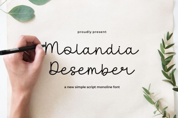 Molandia Desember: A Script Font for Stronger Campaigns