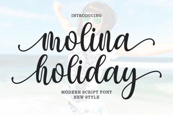 Molina Holiday: A Script Typeface for Captivating Campaign Visuals