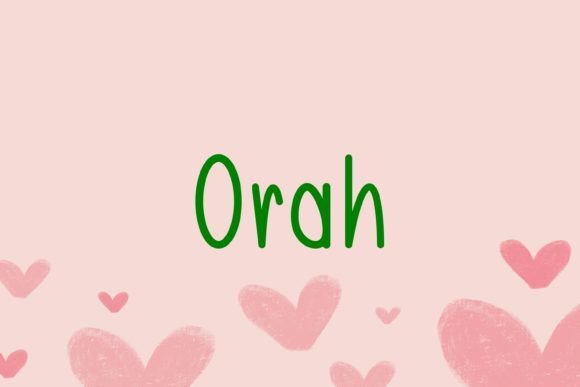 Orah: A Handwritten Font with Genuine Editorial Warmth
