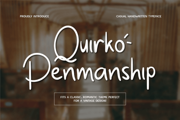 Quirko Penmanship: A Font Built for Small Business Branding