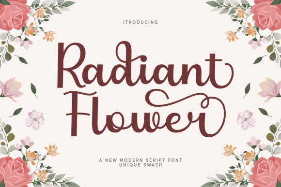 Radiant Flower Font Review: A Script Typeface for Natural Branding