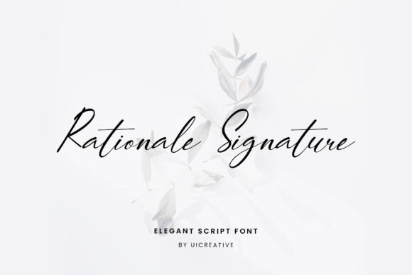 Rationale Signature: An Elegant Script Font for Handmade Products