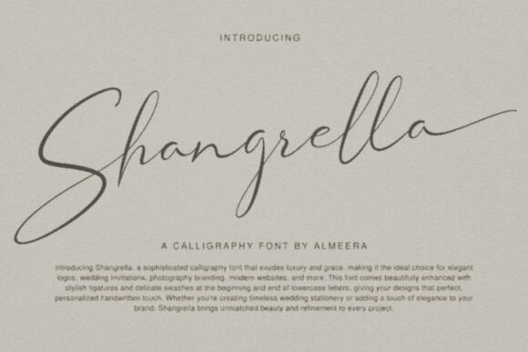 Shangrella: A Script Font Built for Brand Campaigns