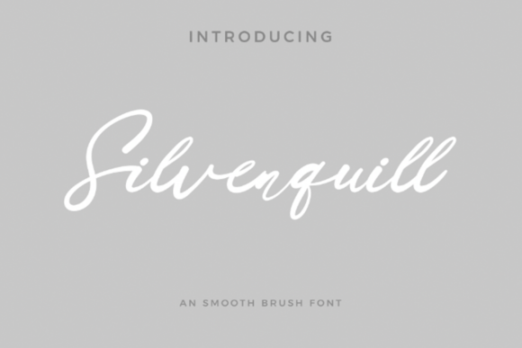 Silverquill: A Hand-Lettered Script Font for Crafters and Makers