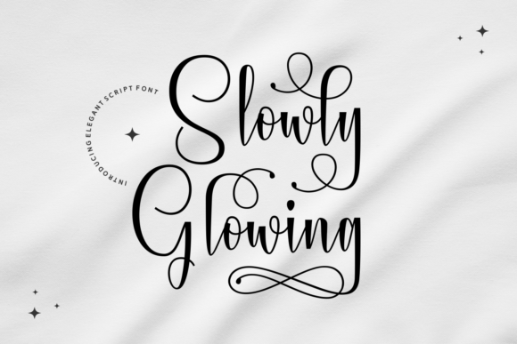 Slowly Glowing: A Script Font That Elevates Your Brand Identity