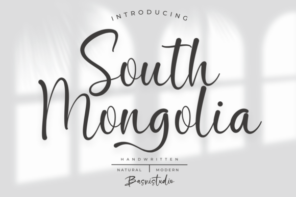 South Mongolia Font: A Script Typeface for Web Designers