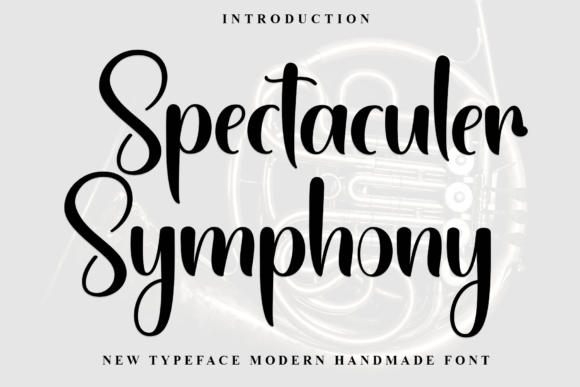 Spectaculer Symphony: A Handwritten Font for Crafters and Makers