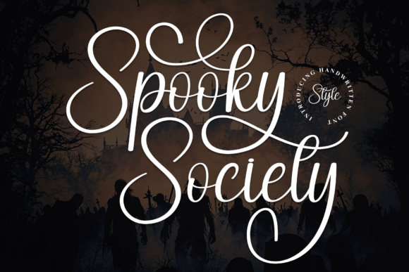 Spooky Society Brings Elegant Script to Modern Branding