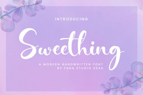 Sweething Script: A Refined Typeface for Editorial Storytelling