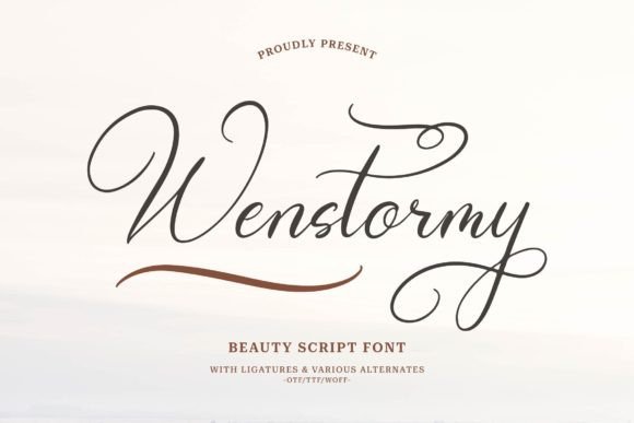 Wenstormy: A Calligraphy Font That Brings Handmade Products to Life